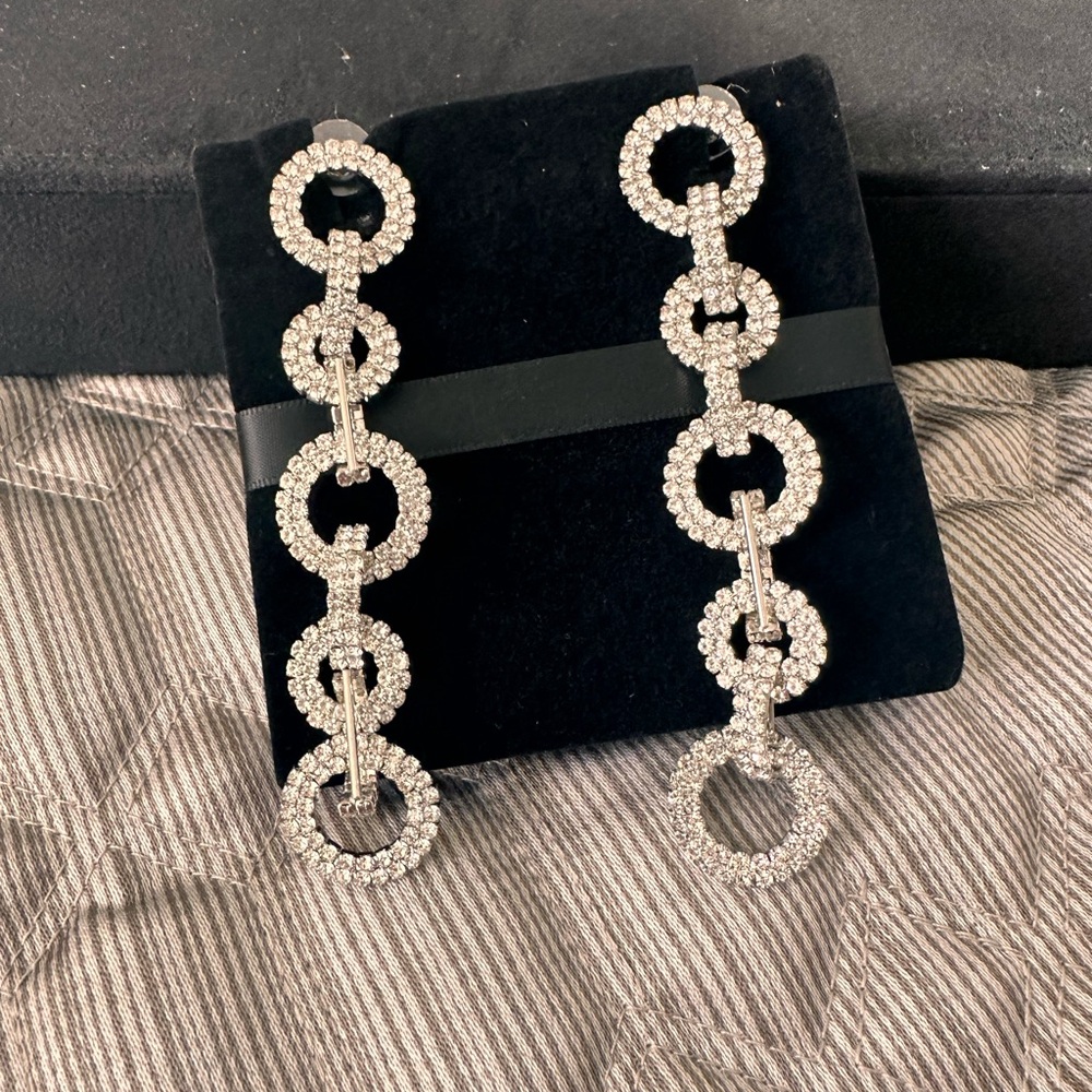 Art deco style drop earrings